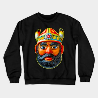 Viking King Mask Crewneck Sweatshirt